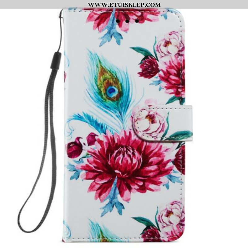 Etui Folio do Samsung Galaxy S21 FE Intensywne Kwiaty